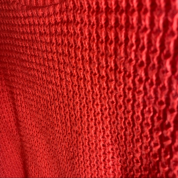 PACSUN LA HEARTS chunky long sleeve crew neck knit sweater pink red size large - Picture 4 of 4